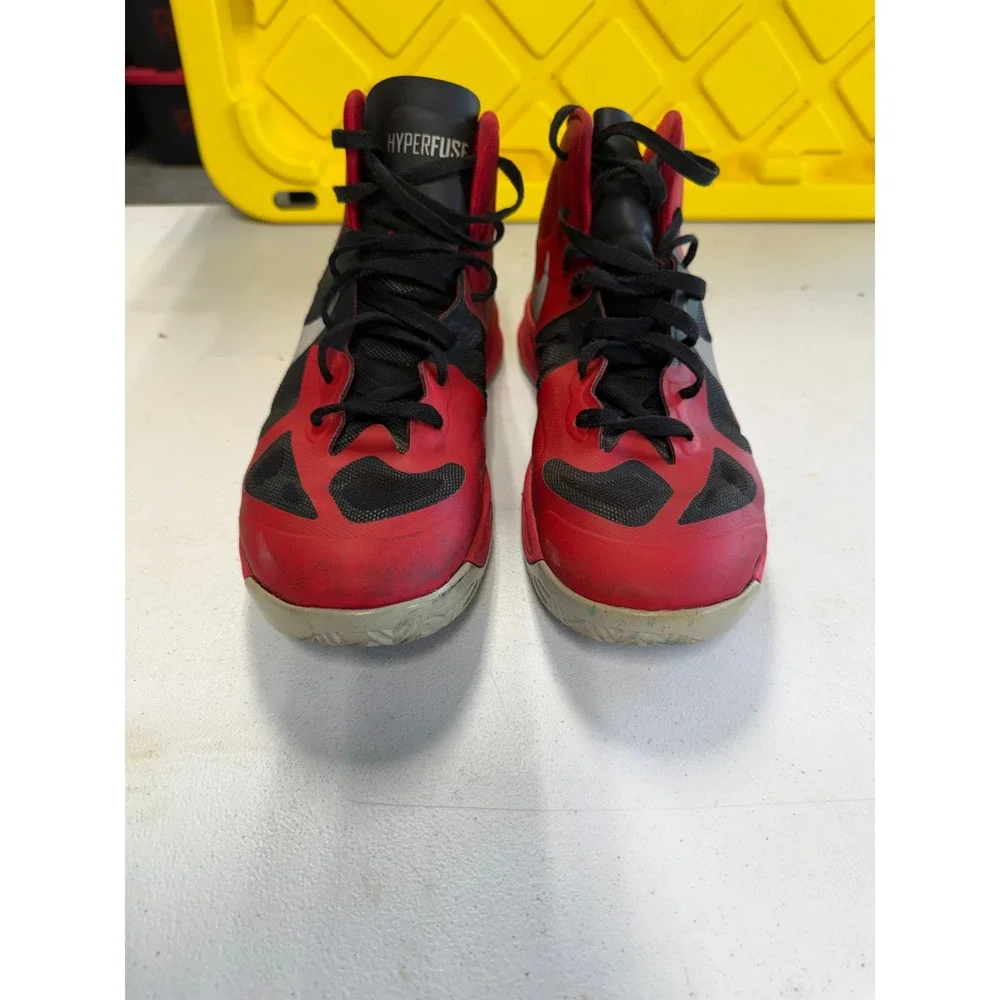 Nike Zoom Hyperfuse 2012 Mens Basketball Shoes Red Black 525022-602 Size 10‎